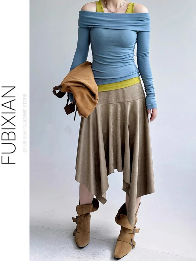 Retro Faux Suede Matte f Skirt Versatile High Waist Midi Skirt Artistic Wanderlust Sle for Teen Girls And Ladies
Retro Faux Suede Matte f Skirt Versatile High Waist Midi Skirt Artistic Wanderlust Sle for Teen Girls And Ladies