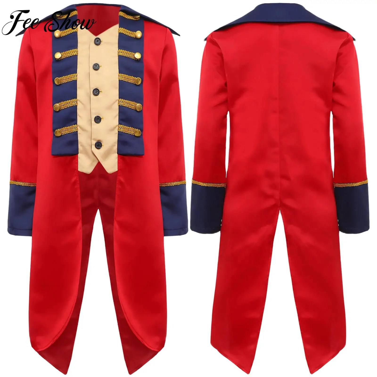 Kids Halloween Cosplay Themed Party Costumes Revolutionary War Costume Girls Boys Colonial Costume British Coat Tailcoat Costume
Kids Halloween Cosplay Themed Party Costumes Revolutionary War Costume Girls Boys Colonial Costume British Coat Tailcoat Costume