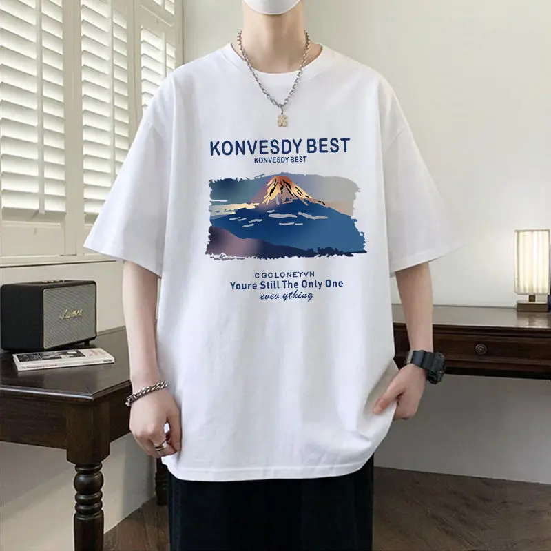 American Casual Letter Pullovers Men's Clothing Vintage Printed Summer O-Neck All-match Loose Young Style Short Sleeve T-shirts
American Casual Letter Pullovers Men's Clothing Vintage Printed Summer O-Neck All-match Loose Young Style Short Sleeve T-shirts