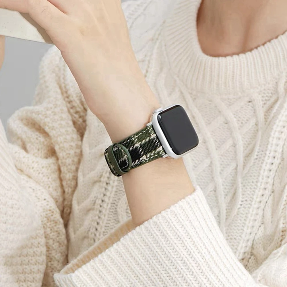 Cute Maillard Wool Plaid Braid Strap For Apple Watch 44mm 40 45 41 49 42 38 Winter band For Ultra Series 9 8 SE 7 6 5 4 3
Cute Maillard Wool Plaid Braid Strap For Apple Watch 44mm 40 45 41 49 42 38 Winter band For Ultra Series 9 8 SE 7 6 5 4 3