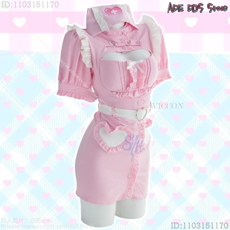 Halloween Costume Adults Anime Kawaii Jirai Kei Girl Christmas Party Night Club Uniform Sexy Nurse Mini Dress disguise Women Men
Halloween Costume Adults Anime Kawaii Jirai Kei Girl Christmas Party Night Club Uniform Sexy Nurse Mini Dress disguise Women Men