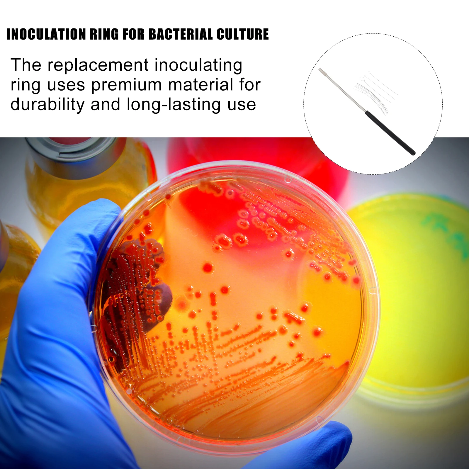 Rod Ring Set Inoculation Stick Microbiology Accessory Tool Laboratory Device Parts Loop
Rod Ring Set Inoculation Stick Microbiology Accessory Tool Laboratory Device Parts Loop