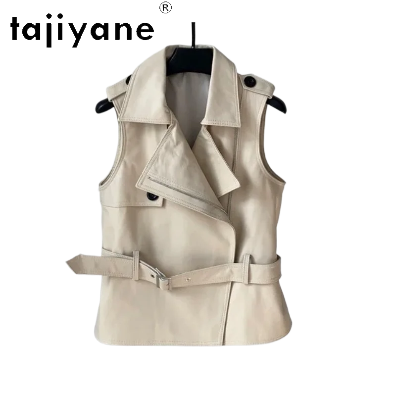 TAJIYANE New Genuine Leather Jacket Woman Sheepskin Short Jackets for Woman Sleeveless Vestes Motorcycle Leather Coats Дубленка
TAJIYANE New Genuine Leather Jacket Woman Sheepskin Short Jackets for Woman Sleeveless Vestes Motorcycle Leather Coats Дубленка