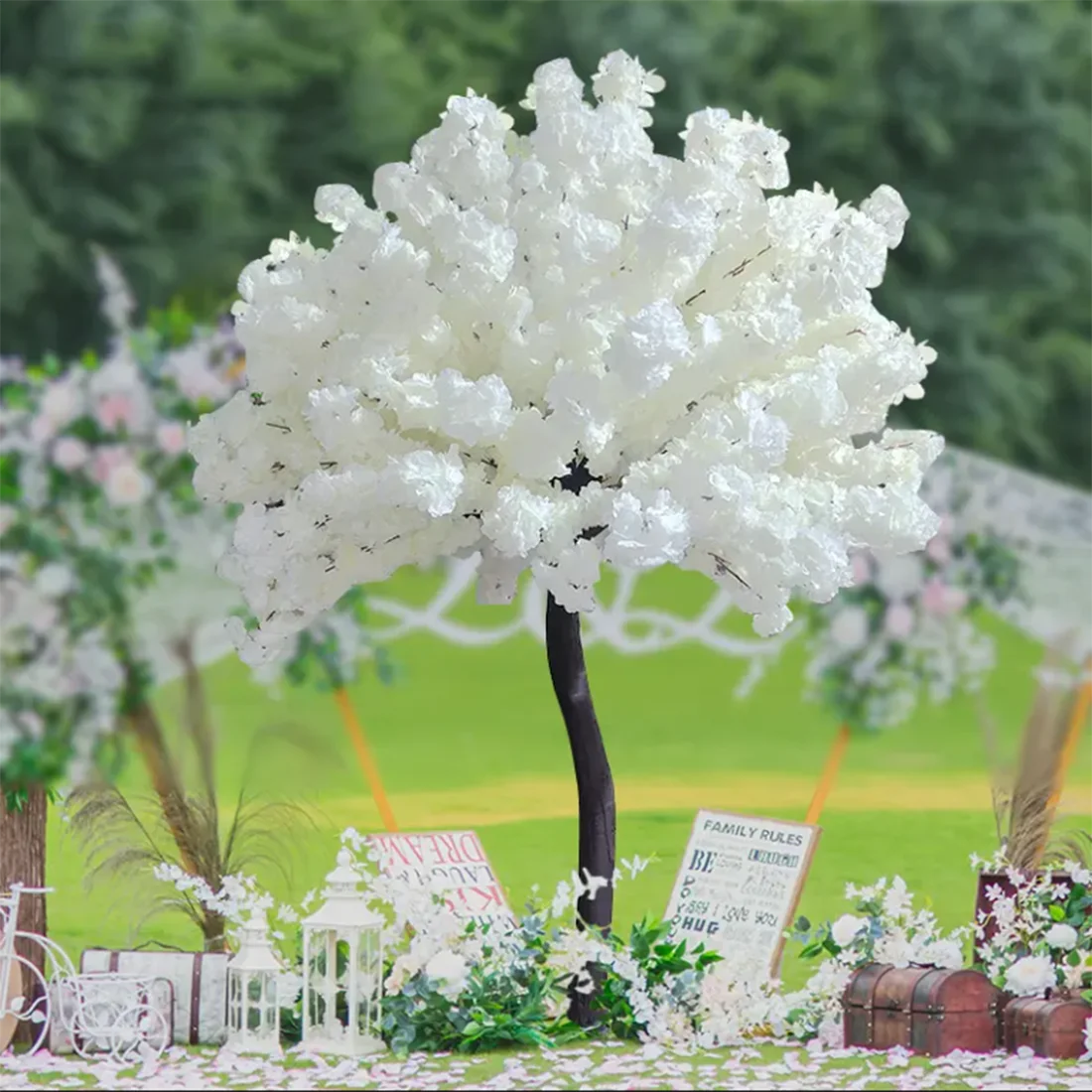 Small Artificial Flower Cherry Blossom Wishing Flower Tree Indoor Wedding Decor Table Centerpiece
Small Artificial Flower Cherry Blossom Wishing Flower Tree Indoor Wedding Decor Table Centerpiece