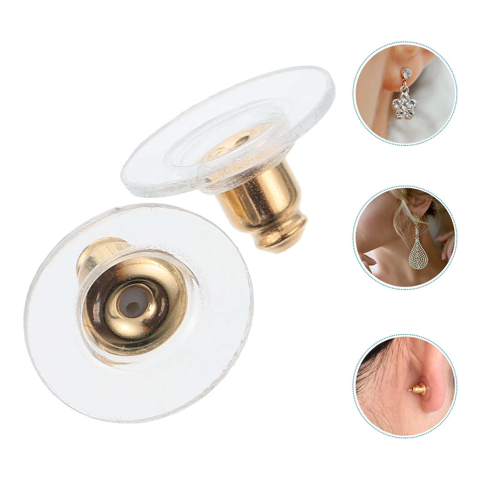 200 Pcs DIY Ear Studs Base Lightweight Earring Back Plugs Transparent Caps Metal Jewelry Making Supplies Accessories Storage
200 Pcs DIY Ear Studs Base Lightweight Earring Back Plugs Transparent Caps Metal Jewelry Making Supplies Accessories Storage