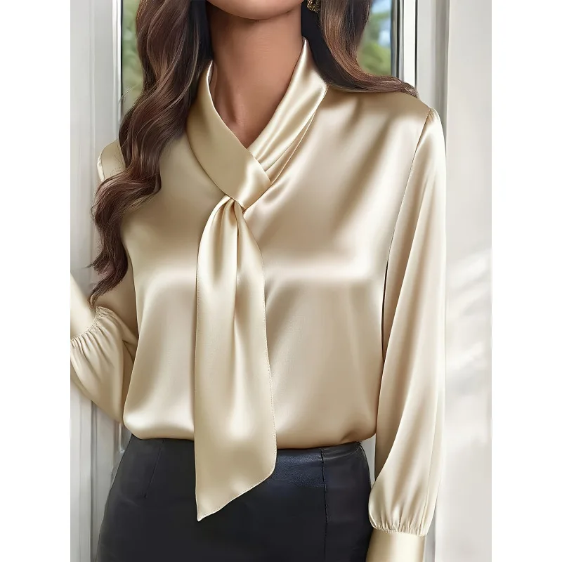 2026 Bestseller And Amazon: Autumn Solid Color Fashionable Design Long Sleeve Shirt With Ribbons For Women
2026 Bestseller And Amazon: Autumn Solid Color Fashionable Design Long Sleeve Shirt With Ribbons For Women