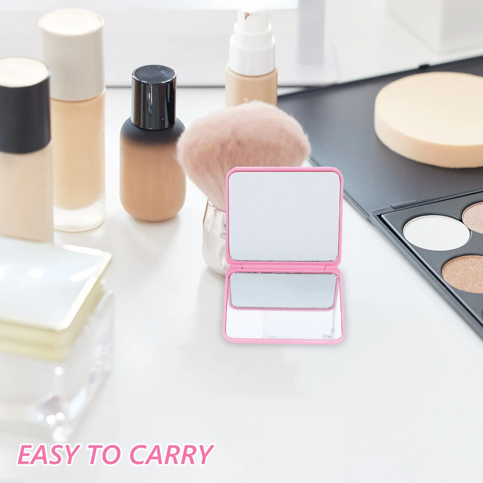 4Pcs Portable Folding Mini Makeup Mirror Double Sided High Definition Small Handheld Compact Mirror for Travel Daily Girls Women
4Pcs Portable Folding Mini Makeup Mirror Double Sided High Definition Small Handheld Compact Mirror for Travel Daily Girls Women