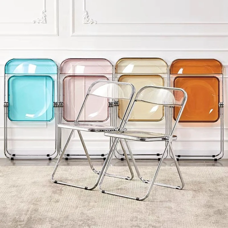 Simple Home Dining Chairs Folding Chairs Transparent Makeup Chair Photography Chair Acrylic Folding Chair Living Room Furniture
Simple Home Dining Chairs Folding Chairs Transparent Makeup Chair Photography Chair Acrylic Folding Chair Living Room Furniture