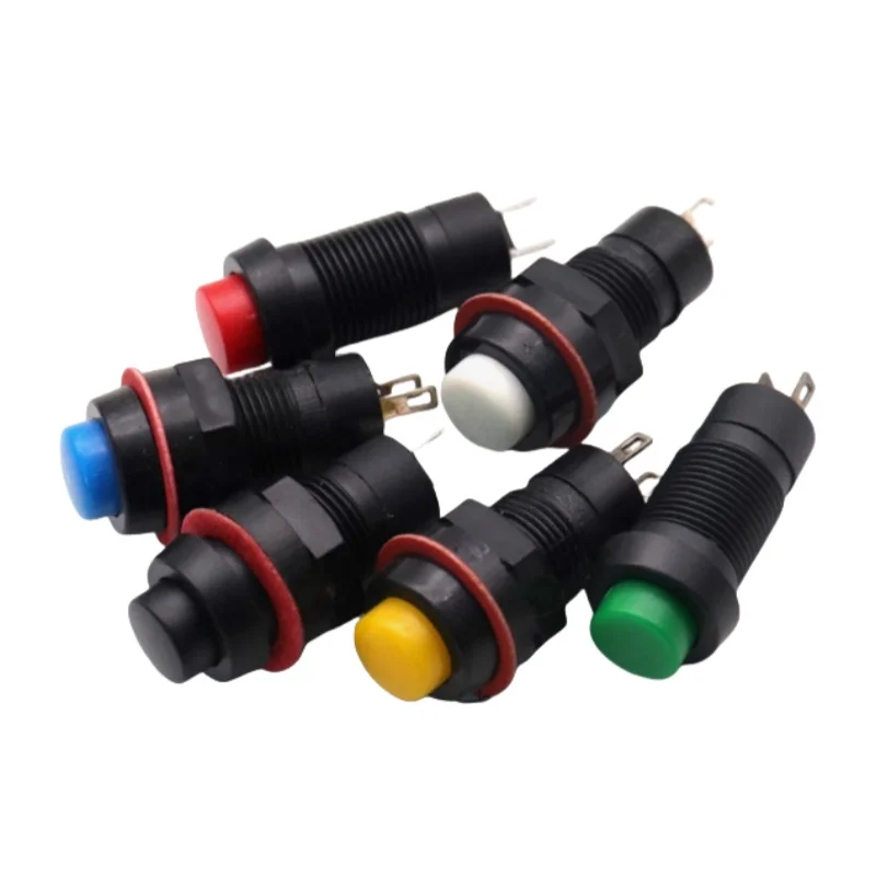 DS-211 Round Button Switch Accessory | 10mm Mini Self-Locking Switch with Hole & Locking Button
DS-211 Round Button Switch Accessory | 10mm Mini Self-Locking Switch with Hole & Locking Button