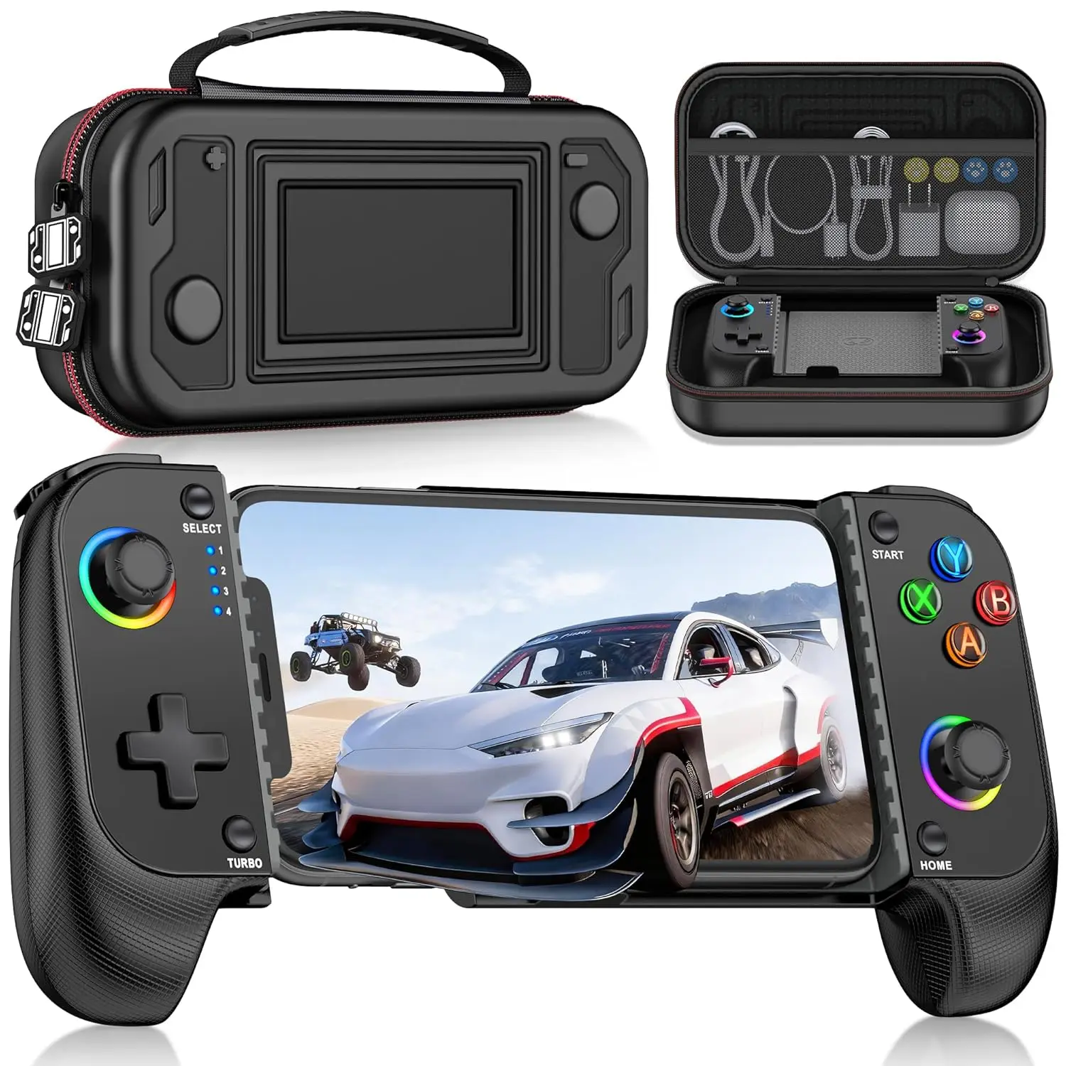 Wireless Mobile Game Controller for iPhone & Android - Hall Effect Joystick, Bluetooth 5.0, Travel Case Included
Wireless Mobile Game Controller for iPhone & Android - Hall Effect Joystick, Bluetooth 5.0, Travel Case Included