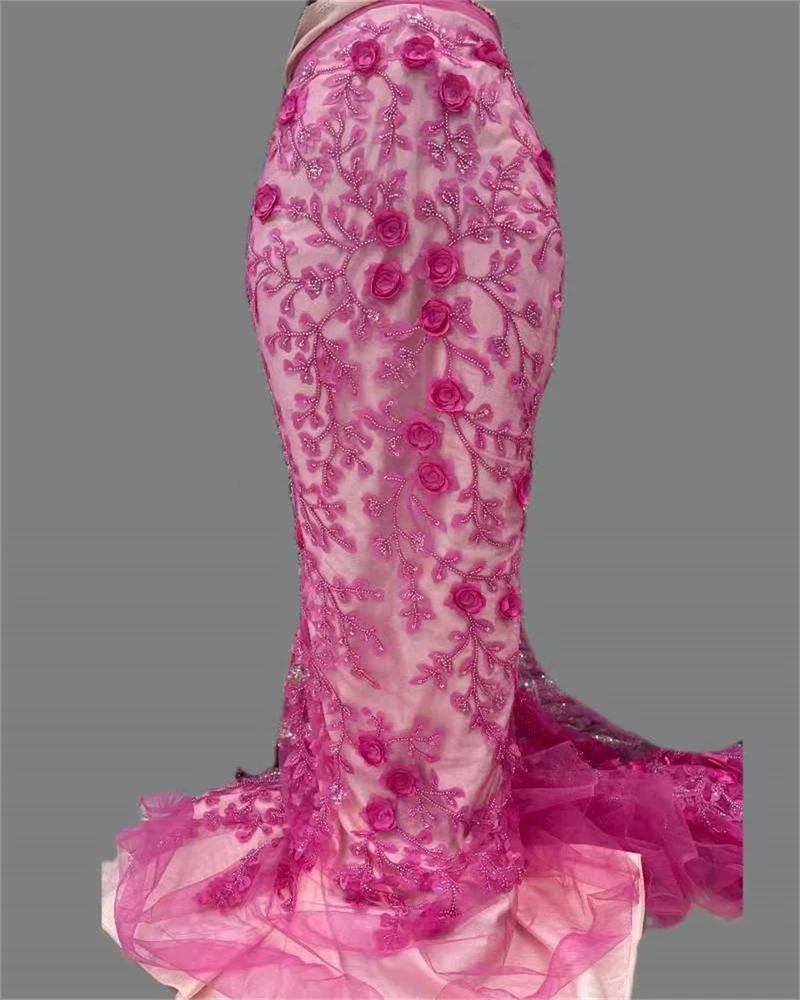 3D Flower African Lace Fabric with Beads Nigerian Sequins Net French Tulle for Luxury Wedding Dresses High-Quality
3D Flower African Lace Fabric with Beads Nigerian Sequins Net French Tulle for Luxury Wedding Dresses High-Quality