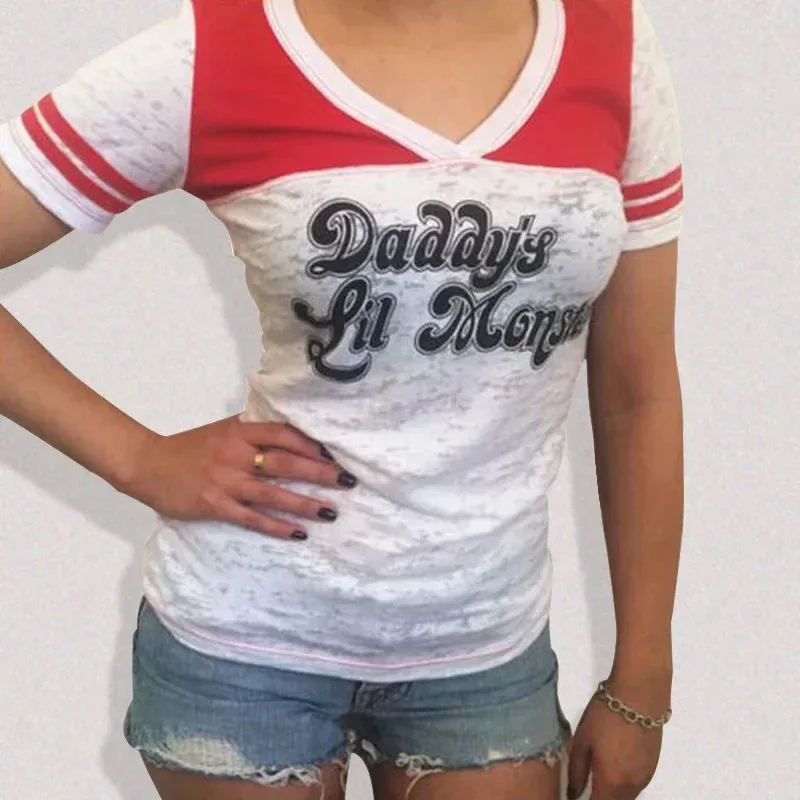 Anime Harley Cosplay Tops Short Sleeve Shirt Quinn Cosplay Uniforms T-Shirt Cos Wig Cap Hairs Squad Uniforms Halloween For Women
Anime Harley Cosplay Tops Short Sleeve Shirt Quinn Cosplay Uniforms T-Shirt Cos Wig Cap Hairs Squad Uniforms Halloween For Women
