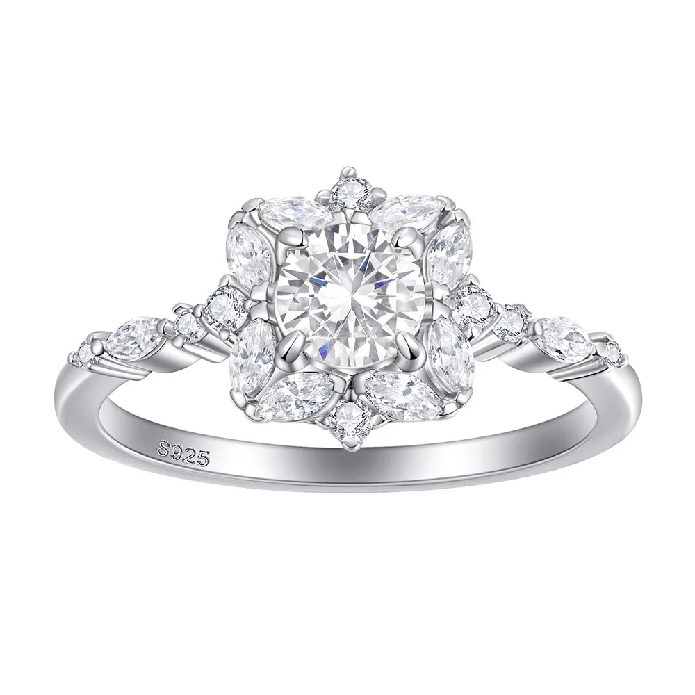 Apexelle Brand Fashion Jewelry 925 Sterling Silver Rings Flower Design Inlaid Zircon Ring Vintage Wedding Fine Jewelry
Apexelle Brand Fashion Jewelry 925 Sterling Silver Rings Flower Design Inlaid Zircon Ring Vintage Wedding Fine Jewelry