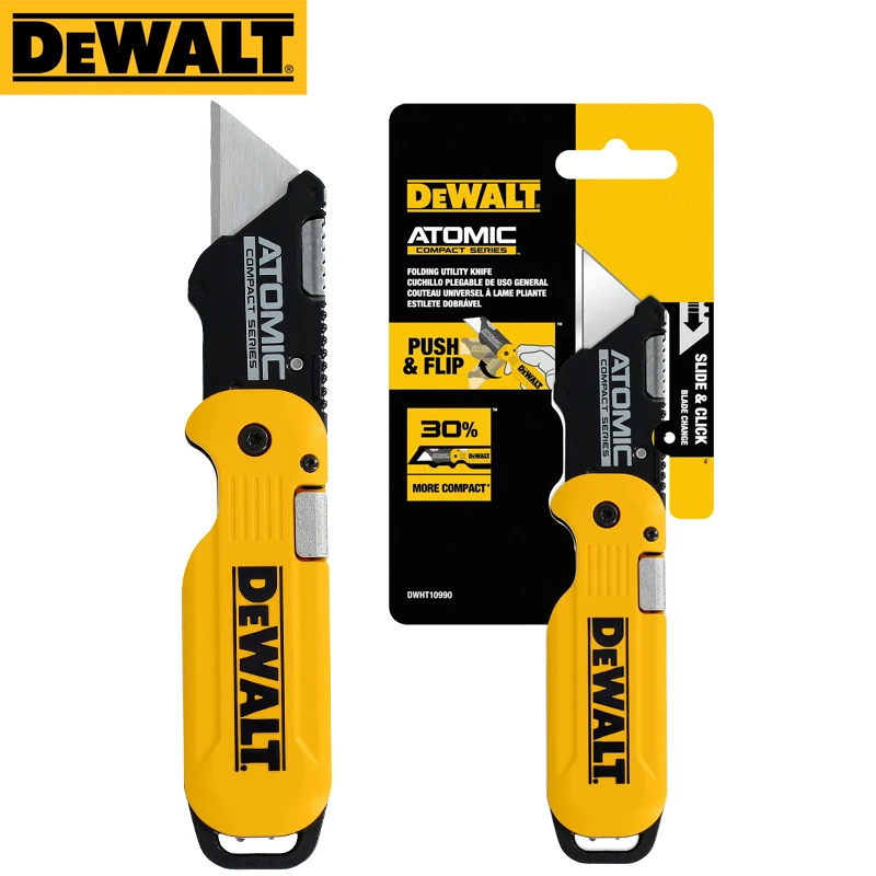 DEWALT DWHT10990 NEW ATOMIC Universal Folding Knife Slide & Click Compact Series DIY Practical Art Knife
DEWALT DWHT10990 NEW ATOMIC Universal Folding Knife Slide & Click Compact Series DIY Practical Art Knife