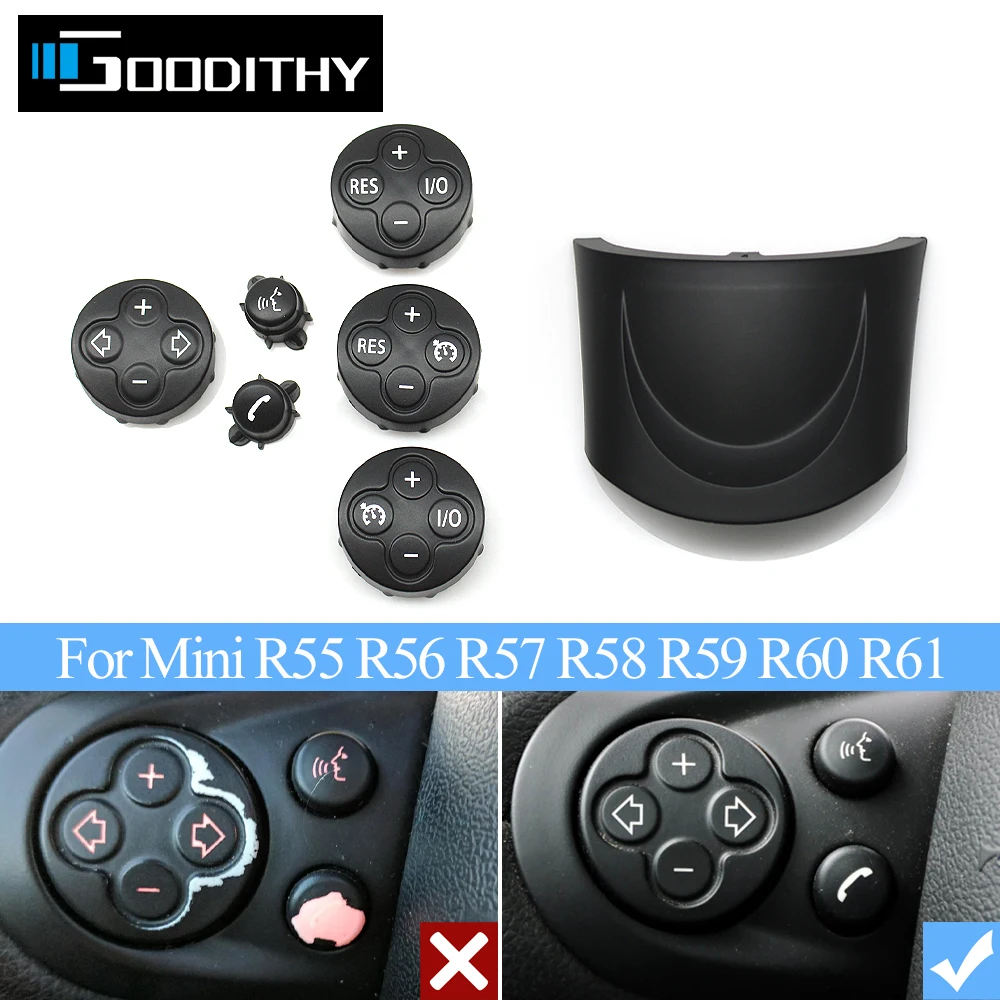 For BMW Mini Left Right Multifunction Steering Wheel Switch Control Button Lower Cover Trim R55 R56 R57 R58 R59 R60 R61
For BMW Mini Left Right Multifunction Steering Wheel Switch Control Button Lower Cover Trim R55 R56 R57 R58 R59 R60 R61