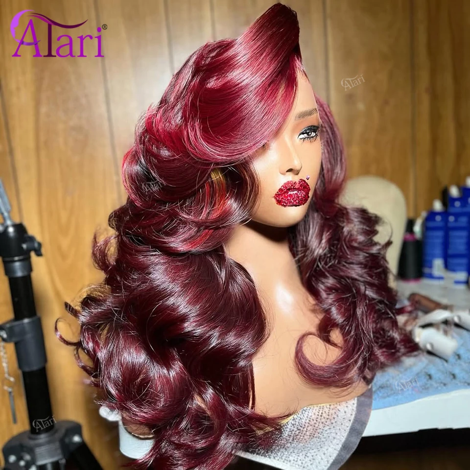 Deep and Cherry Red 13x4 13x6 Lace Frontal Human Hair Wigs Transparent Lace Front Wig Ombre Wine Remy Wig Pre Plucked for Women
Deep and Cherry Red 13x4 13x6 Lace Frontal Human Hair Wigs Transparent Lace Front Wig Ombre Wine Remy Wig Pre Plucked for Women