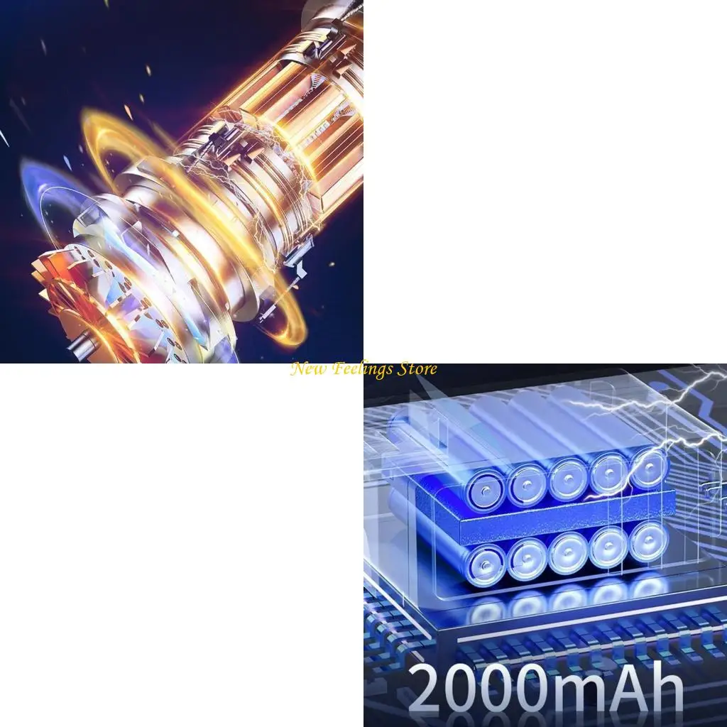 Large Power 6000Pa Cordless Blower Handheld Vacuum Cleaner Multifunctional Blower Small Tool for Homes Office & Car Use
Large Power 6000Pa Cordless Blower Handheld Vacuum Cleaner Multifunctional Blower Small Tool for Homes Office & Car Use