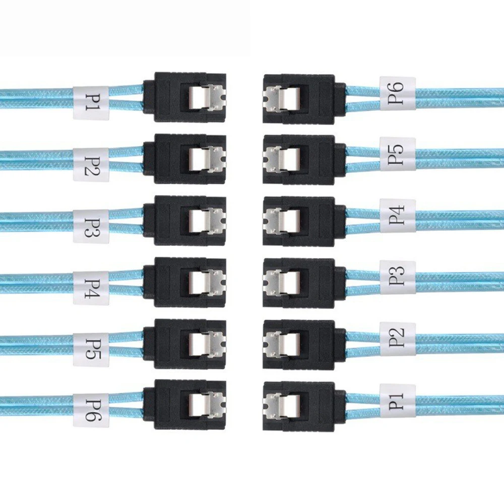 4/6 SATA 3.0 Cable Kit PC SATA CABL SAS 7PIN 6GBPS Data Cable for Hard Disk SSD Drive NAS Server Host
4/6 SATA 3.0 Cable Kit PC SATA CABL SAS 7PIN 6GBPS Data Cable for Hard Disk SSD Drive NAS Server Host
