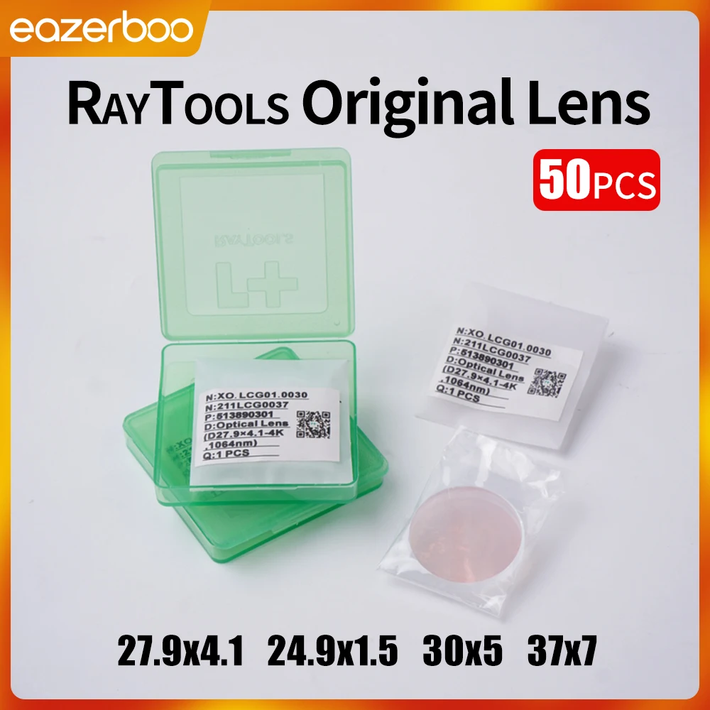 50PCS Laser Protective lens 27.9x4.1 4kw 24.9x1.5 30x5 34x5 37x7 15kw Quartz Fused Silica For Raytools BOCI Laser Cutting Head
50PCS Laser Protective lens 27.9x4.1 4kw 24.9x1.5 30x5 34x5 37x7 15kw Quartz Fused Silica For Raytools BOCI Laser Cutting Head