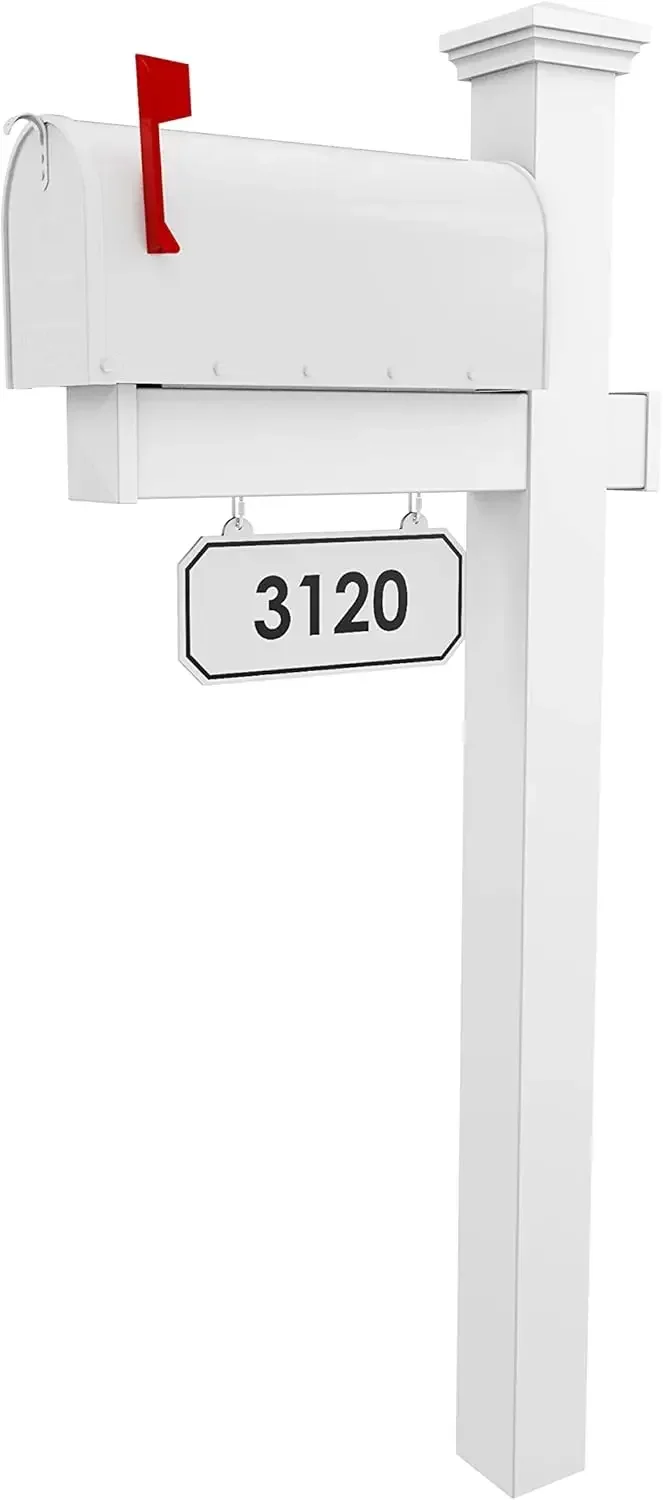 White Curbside Mailbox System Vinyl Pvc Post Includes Hanging Address Plate Postal Solution
White Curbside Mailbox System Vinyl Pvc Post Includes Hanging Address Plate Postal Solution