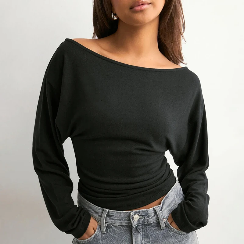 CUTENOVA женский осенний новый пуловер с открытыми плечами и рукавами «летучая мышь», однотонный топ, стильная и элегантная уличная одежда
CUTENOVA женский осенний новый пуловер с открытыми плечами и рукавами «летучая мышь», однотонный топ, стильная и элегантная уличная одежда