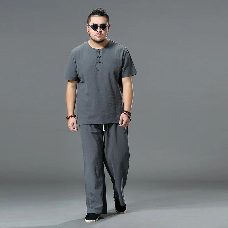 Cotton Linen Zen Style Buddha Worshiping Suit Male Female Version Casual Sportswear Short Sleeve Long Pants Four Seasons
Cotton Linen Zen Style Buddha Worshiping Suit Male Female Version Casual Sportswear Short Sleeve Long Pants Four Seasons