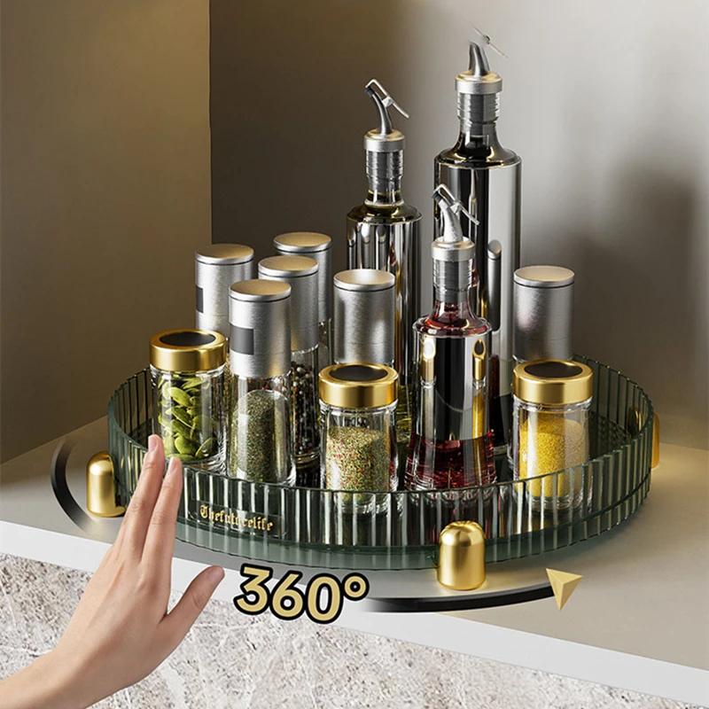 Kitchen Spice Storage Rack 360° Rotating Seaning Storage Cabinet Kitchen Organizer Bathroom Cosmetic Turntable Makeup Storage
Kitchen Spice Storage Rack 360° Rotating Seaning Storage Cabinet Kitchen Organizer Bathroom Cosmetic Turntable Makeup Storage