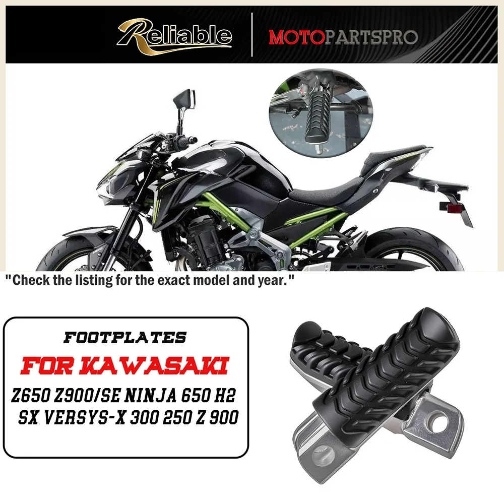 For KAWASAKI Front Footrest Foot Pegs Pedal Z650 Z900/SE NINJA 650 H2 SX Versys-X 300 250 Z 900 Motorcycle Rider Footpeg Cover
For KAWASAKI Front Footrest Foot Pegs Pedal Z650 Z900/SE NINJA 650 H2 SX Versys-X 300 250 Z 900 Motorcycle Rider Footpeg Cover