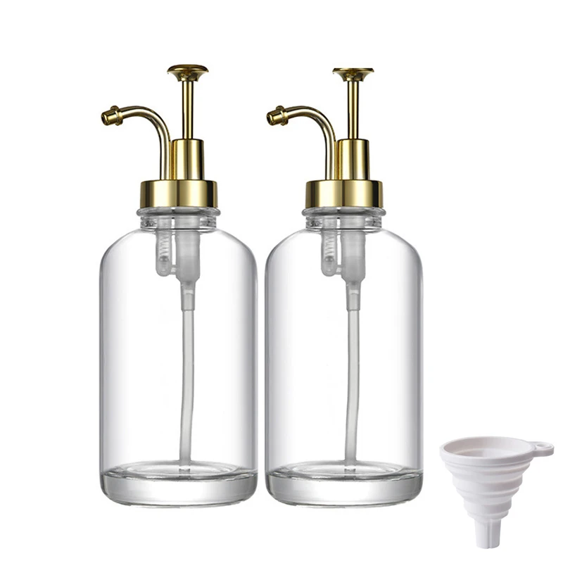 2pcs Glass Soap Dispensers Replacement Bottle Bathroom Gel Soap and Shampoo Shower Liquid Container Bottle Shampoo Dispenser
2pcs Glass Soap Dispensers Replacement Bottle Bathroom Gel Soap and Shampoo Shower Liquid Container Bottle Shampoo Dispenser