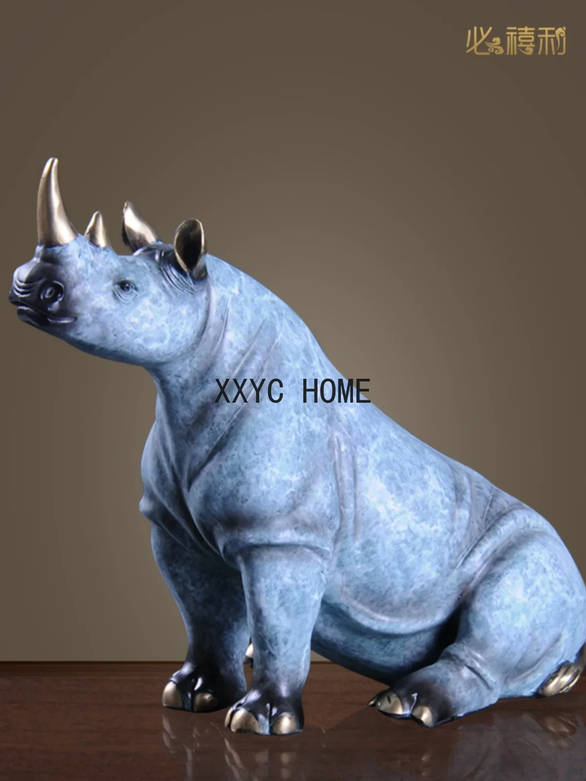 Pure Copper One-Horned Rhinoceros Table Decoration White Rhinoceros Painted Office Crafts
Pure Copper One-Horned Rhinoceros Table Decoration White Rhinoceros Painted Office Crafts