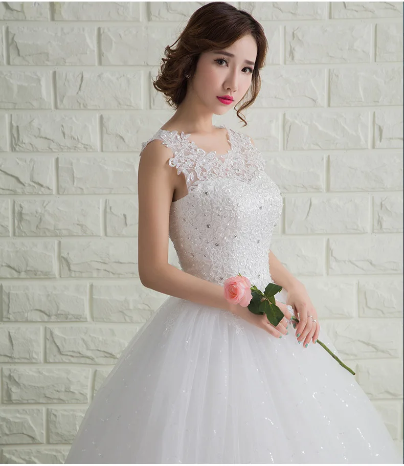 Sweetheart Sleeveless Lace Wedding Dress New Luxury Muslim Ball Gown Wedding Dress Customized Plus Size Simple Vestido De Noiva
Sweetheart Sleeveless Lace Wedding Dress New Luxury Muslim Ball Gown Wedding Dress Customized Plus Size Simple Vestido De Noiva