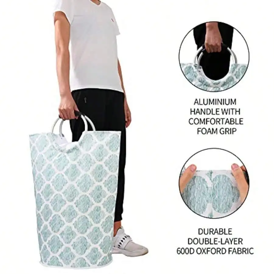 Extra Large Laundry Basket 115L Collapsible Oxford Fabric Laundry Hamper Foldable Clothes Laundry Bag With Handles Waterproof
Extra Large Laundry Basket 115L Collapsible Oxford Fabric Laundry Hamper Foldable Clothes Laundry Bag With Handles Waterproof