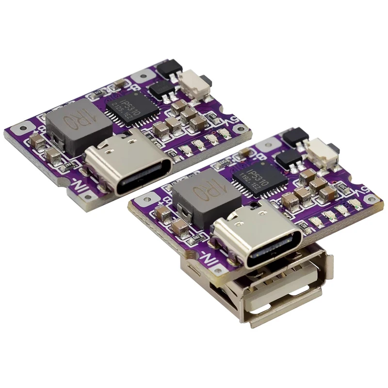 1~100Pcs Mini Type-C Power Bank Main Board 3A Charging and Discharging Integrated Module Charging Phone 5V to 4.2V
1~100Pcs Mini Type-C Power Bank Main Board 3A Charging and Discharging Integrated Module Charging Phone 5V to 4.2V