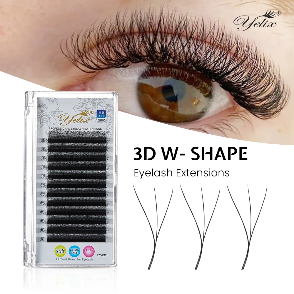 Yelix W Lash 3D-W Shape Premade Volume Fan Eyelashes Extensions Soft Premium Individual Lashes Faux Eyelashes For Eye Beauty
Yelix W Lash 3D-W Shape Premade Volume Fan Eyelashes Extensions Soft Premium Individual Lashes Faux Eyelashes For Eye Beauty