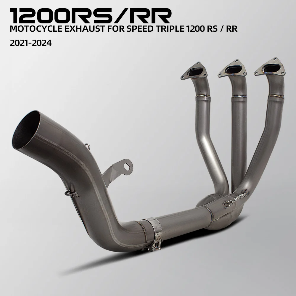 For Triumph Speed Triple 1200RR 1200RS 1200-RR/RS 2021-2024 Motorcycle Exhaust High Quality Kit Manifold 60MM Escape Front Pipe
For Triumph Speed Triple 1200RR 1200RS 1200-RR/RS 2021-2024 Motorcycle Exhaust High Quality Kit Manifold 60MM Escape Front Pipe