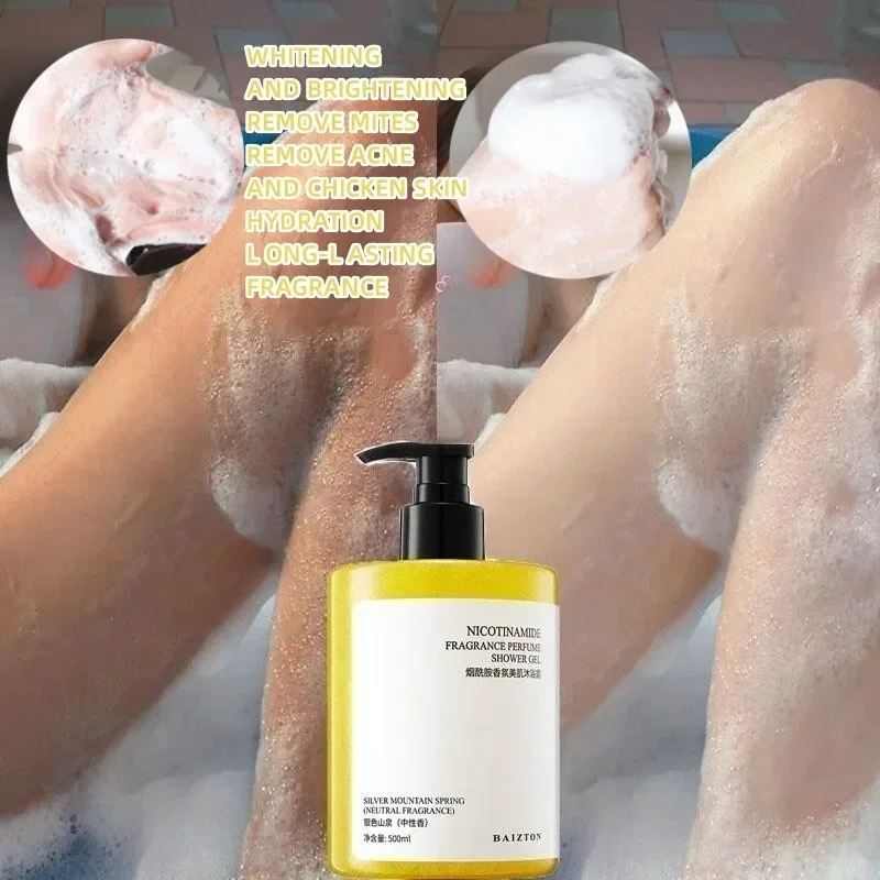 Nicotinamide Whitening Body Wash Deep Cleaning Removes Dead Skin, Controls Oil, Brighens Skin Leaves Fragrance for A Long Time
Nicotinamide Whitening Body Wash Deep Cleaning Removes Dead Skin, Controls Oil, Brighens Skin Leaves Fragrance for A Long Time