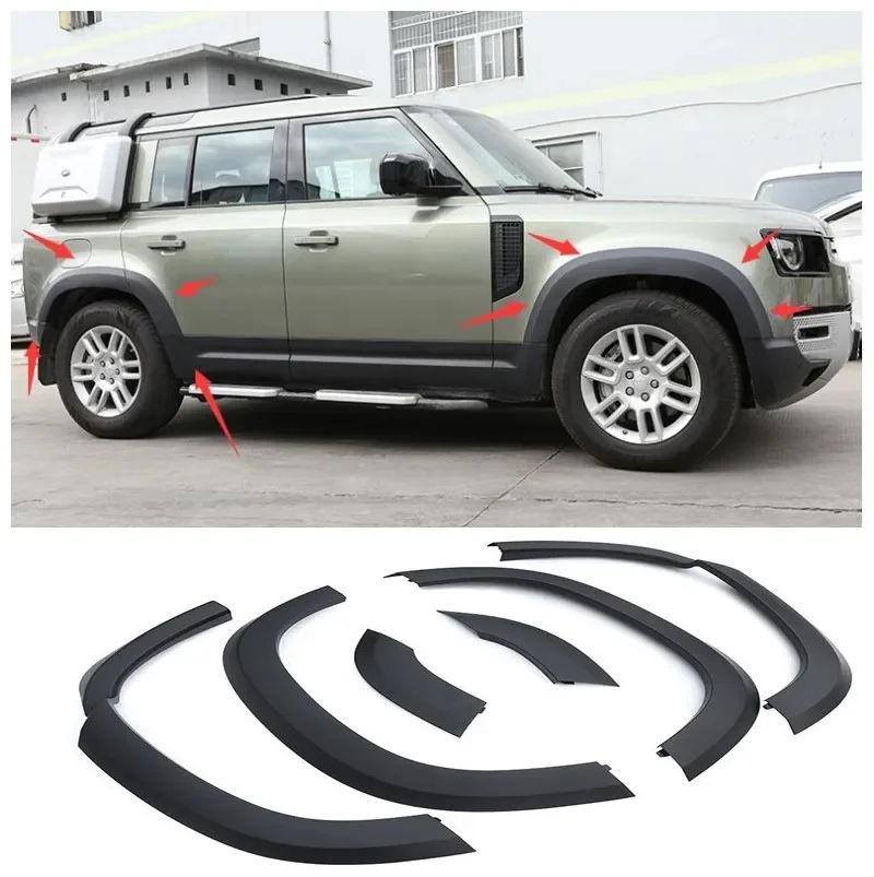 NEW High Quality ABS Broadened Eyebrow Protection Decorative Appearance For Land Rover Defender 2020 2021 2022
NEW High Quality ABS Broadened Eyebrow Protection Decorative Appearance For Land Rover Defender 2020 2021 2022