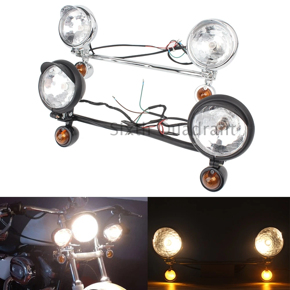 Motorcycle Front Headlight Passing Lights Turn Signal W/Mounts Holder For Honda/Yamaha/Kawasaki/Suzuki/Cafe/Racer Universal 12V
Motorcycle Front Headlight Passing Lights Turn Signal W/Mounts Holder For Honda/Yamaha/Kawasaki/Suzuki/Cafe/Racer Universal 12V