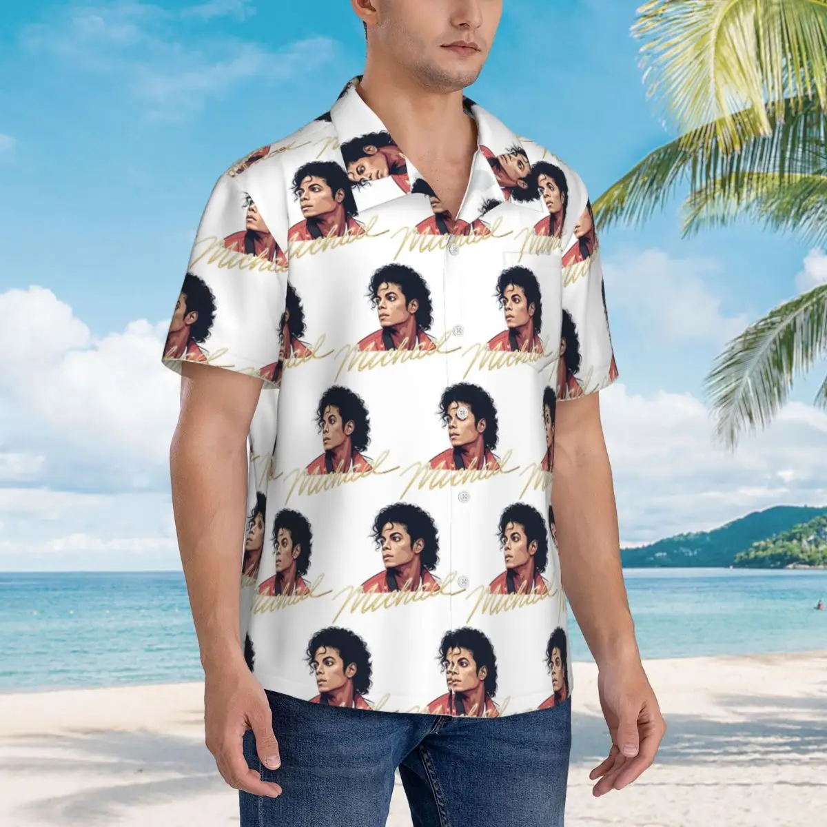 Michael Jackson Fan Tribute Design Hawaiian Shirts Casual Men Short Sleeve Shirt for Summer Beach Men's Lapel Tops
Michael Jackson Fan Tribute Design Hawaiian Shirts Casual Men Short Sleeve Shirt for Summer Beach Men's Lapel Tops