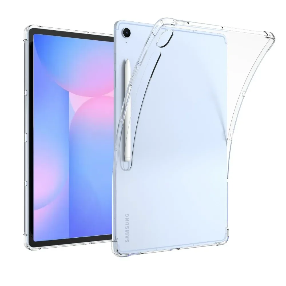 For Samsung Tab S10 Ultra FE Plus Transparent Shockproof Silicone Case for Galaxy Tab S10 Fe Plus 13.1" S9 S8 S7 Clear TPU Cover
For Samsung Tab S10 Ultra FE Plus Transparent Shockproof Silicone Case for Galaxy Tab S10 Fe Plus 13.1" S9 S8 S7 Clear TPU Cover