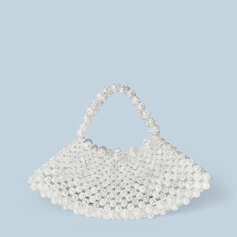 New niche retro versatile fashion hand woven bead handbag with Chinese style matching Hanfu new Chinese style bag 
New niche retro versatile fashion hand woven bead handbag with Chinese style matching Hanfu new Chinese style bag