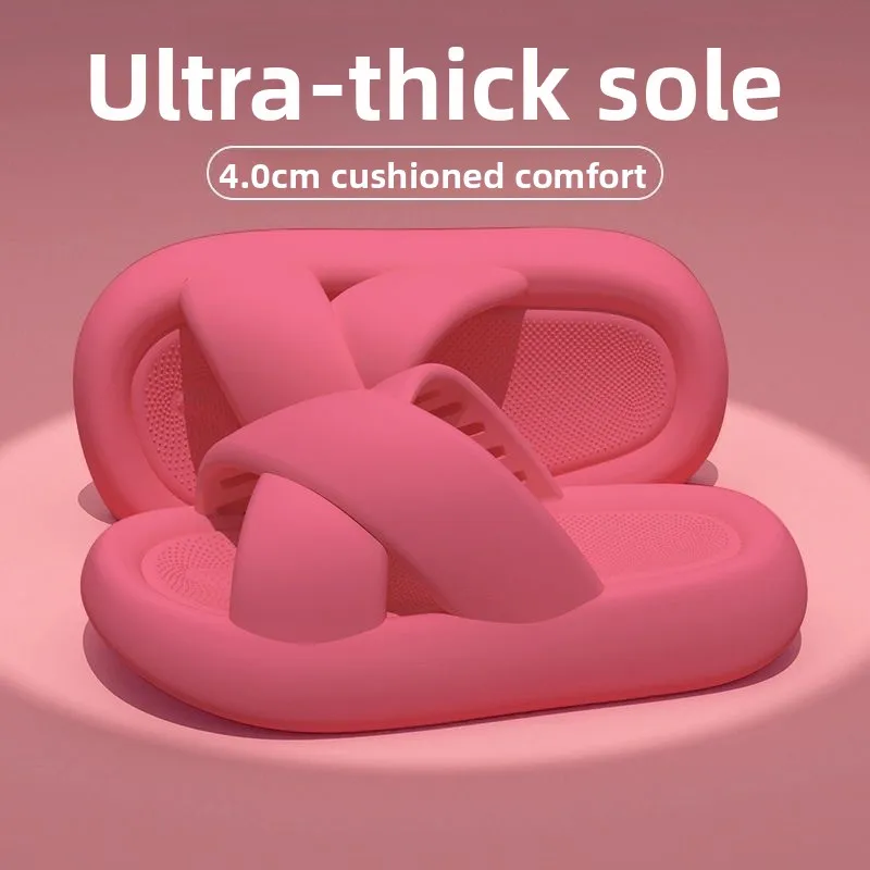 Fashionable Thick Bottom Cross Slippers for Women Summer Soft Bottom Casual Anti-Slip Outdoor Wear Winter Warm Fluffy Material
Fashionable Thick Bottom Cross Slippers for Women Summer Soft Bottom Casual Anti-Slip Outdoor Wear Winter Warm Fluffy Material