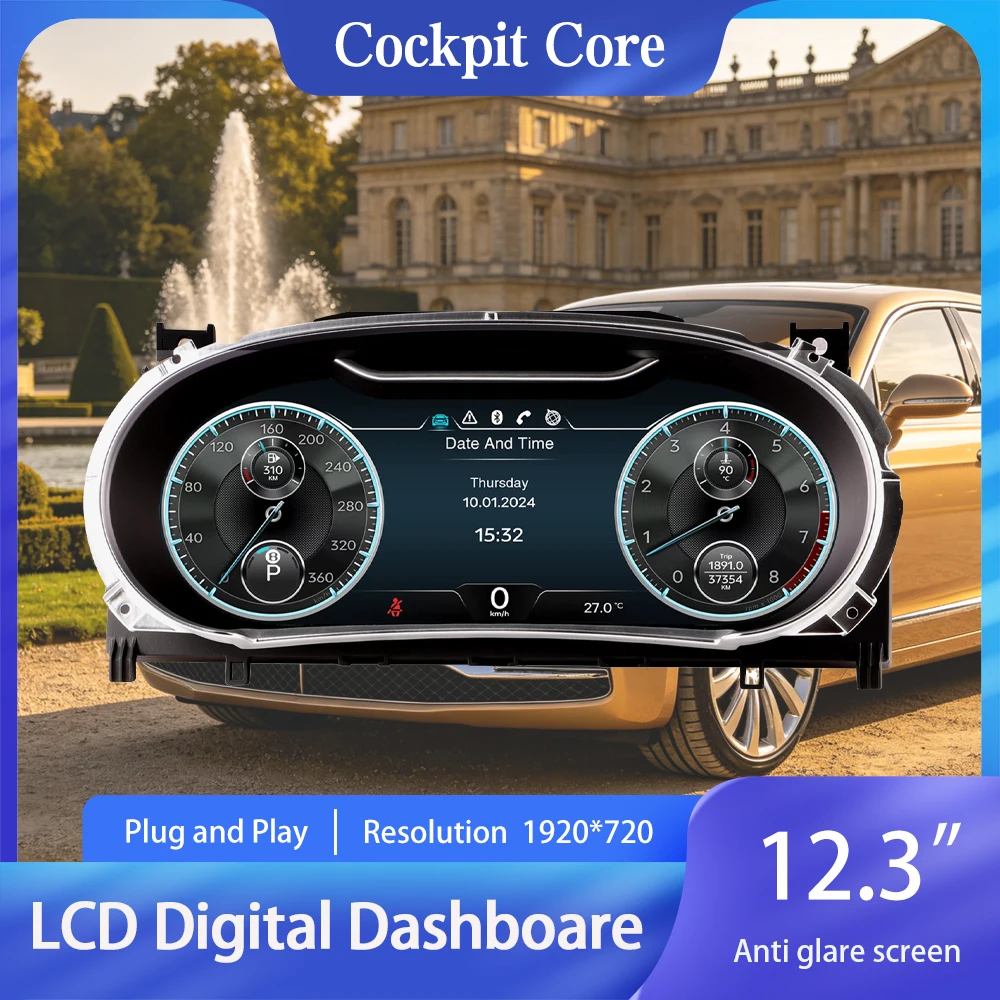 Digital Instrument Cluster For Bentley Flying Spur Continental GT 2012-2017 CarPlay Speedometer Dashboard
Digital Instrument Cluster For Bentley Flying Spur Continental GT 2012-2017 CarPlay Speedometer Dashboard