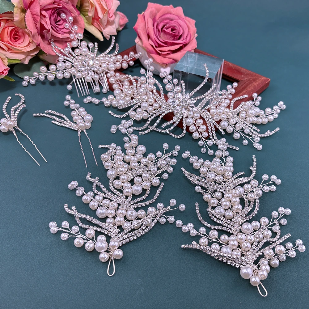 DZ286 Pearl Bridal Jewelry Set Bridal Hair Comb Delicate Hair Clip Party Headdress Jewelry Gift Hair Accessories For Women Tiara
DZ286 Pearl Bridal Jewelry Set Bridal Hair Comb Delicate Hair Clip Party Headdress Jewelry Gift Hair Accessories For Women Tiara