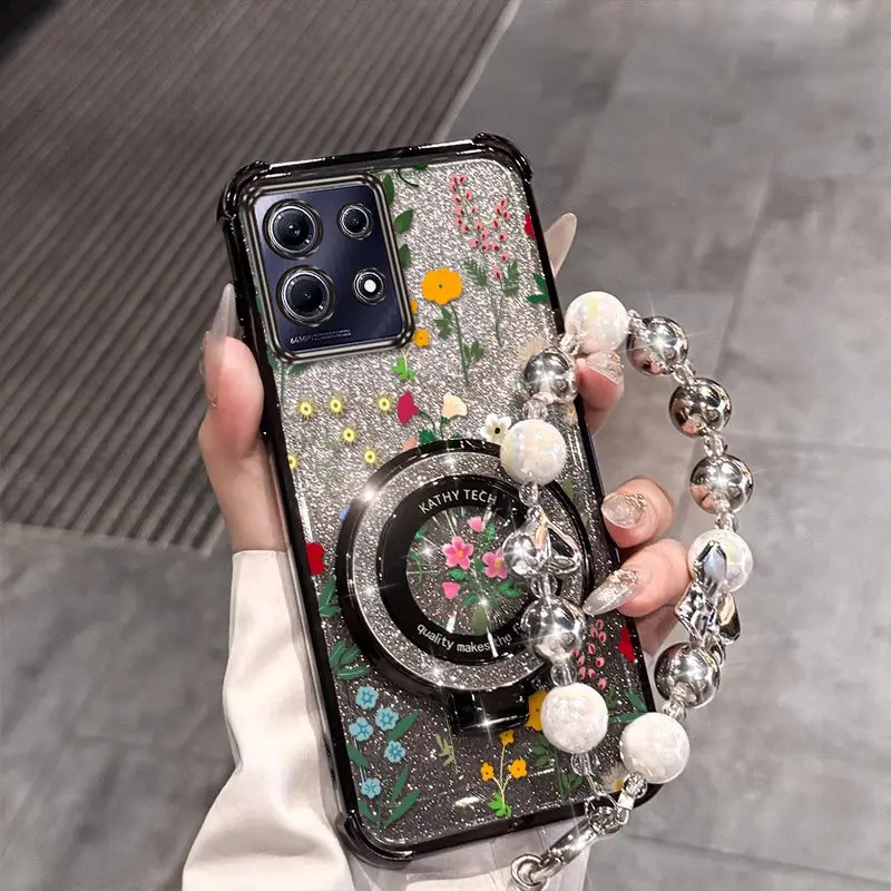 Note 30, чехол-браслет с блестящим цветочным покрытием, чехол для телефона Infinix Note 50 40pro 30 SparkG0 20Pro 40Pro Smart 8 7, чехол
Note 30, чехол-браслет с блестящим цветочным покрытием, чехол для телефона Infinix Note 50 40pro 30 SparkG0 20Pro 40Pro Smart 8 7, чехол