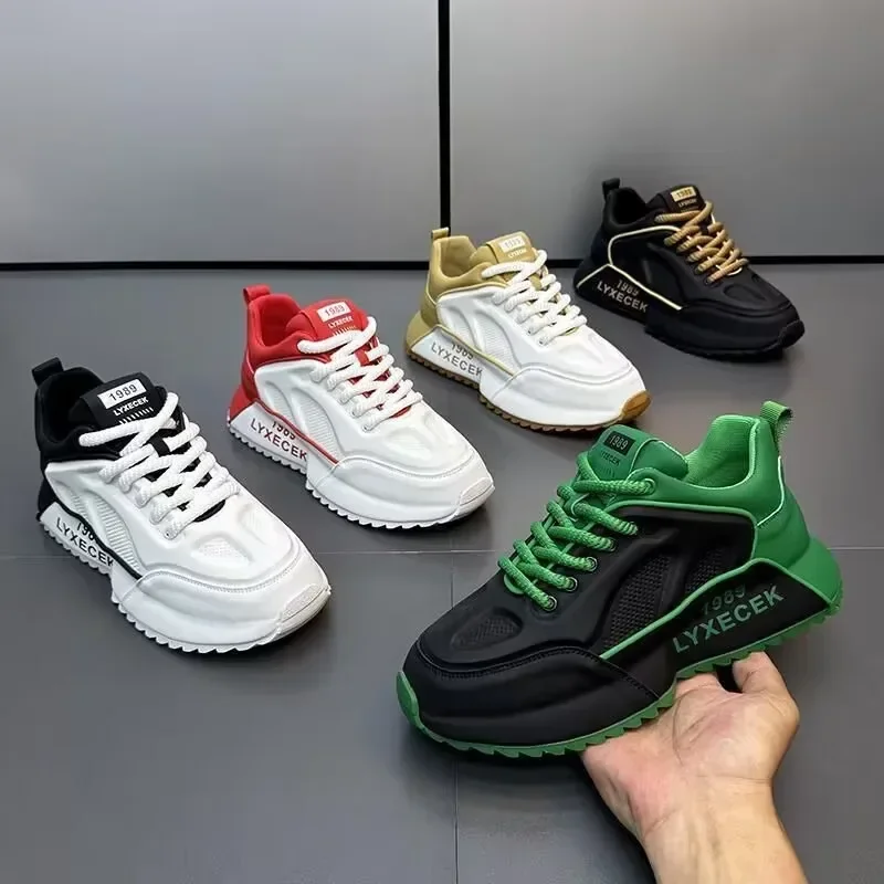 Chunky Sneaker Men Designer Cover Bottom Shoes Fashion Casual Microfiber Leather Upper Increased Internal Platform Board Shoes
Chunky Sneaker Men Designer Cover Bottom Shoes Fashion Casual Microfiber Leather Upper Increased Internal Platform Board Shoes