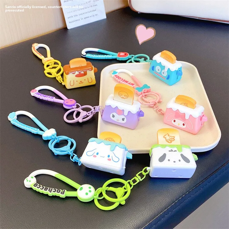 Cartoon Cute Sanrios Bread Machine Audio Decompression Keychain Kuromis Keychain Small Gift Healing Backpack Hanging Decoration
Cartoon Cute Sanrios Bread Machine Audio Decompression Keychain Kuromis Keychain Small Gift Healing Backpack Hanging Decoration