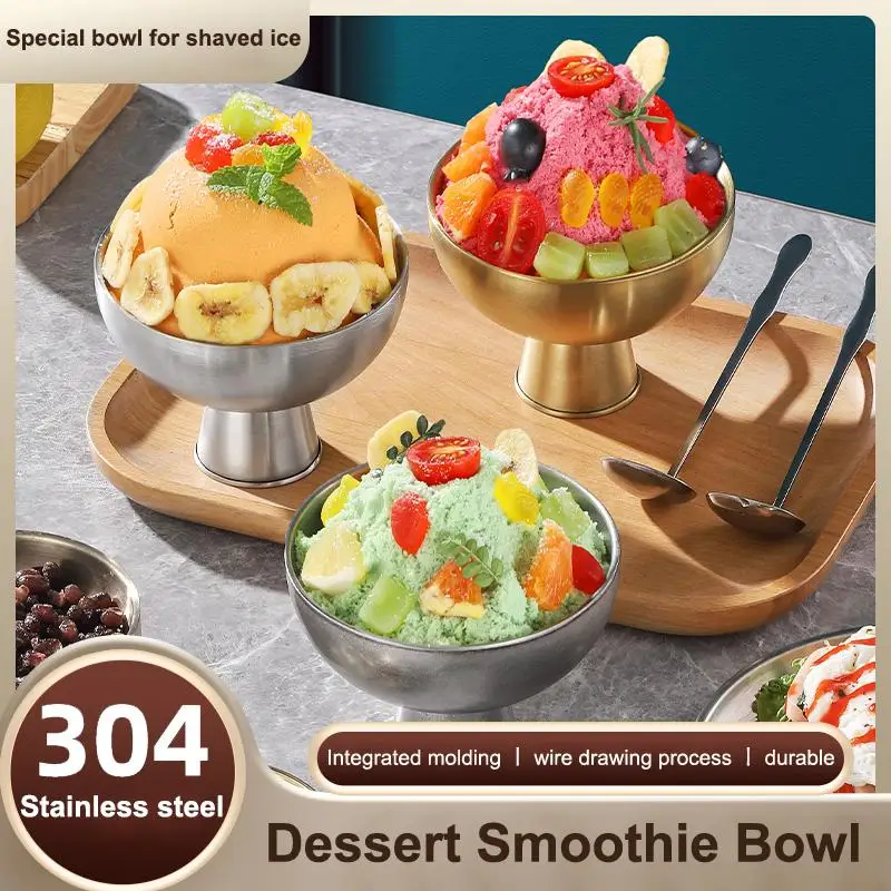Ice Cream Bowl Food Grade Stainless Steel Salad Cup Dessert Bowl Gold Silver Household Kitchen Tools
Ice Cream Bowl Food Grade Stainless Steel Salad Cup Dessert Bowl Gold Silver Household Kitchen Tools