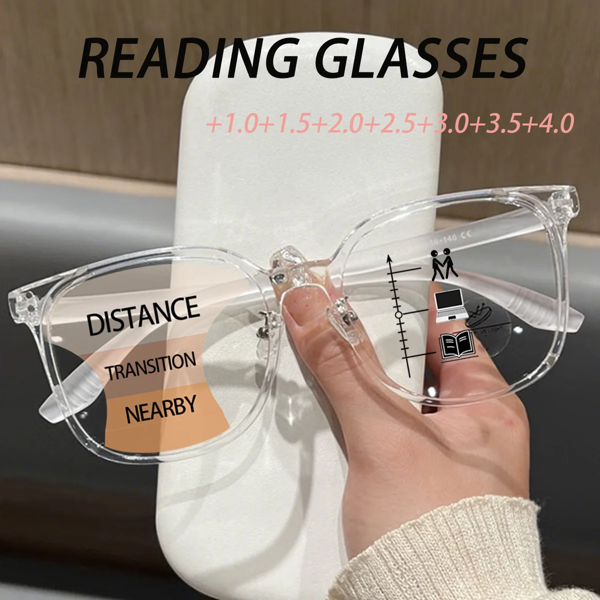 Fytoo Super Light TR90 Progressive Multifocal Anti - Blue Light Reading Glasses Fashion Presbyopic Eyeglasses 39006
Fytoo Super Light TR90 Progressive Multifocal Anti - Blue Light Reading Glasses Fashion Presbyopic Eyeglasses 39006