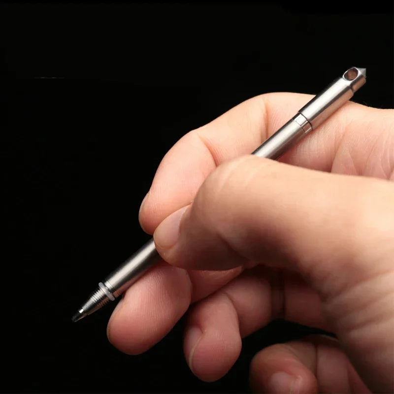 1PC Outdoor Mini Titanium Alloy Portable Pen EDC Multifunction Key Chain Pen Portable Travel Metal Ball Pen
1PC Outdoor Mini Titanium Alloy Portable Pen EDC Multifunction Key Chain Pen Portable Travel Metal Ball Pen